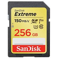 Карта памяти SD 256GB SanDisk Extreme SDSDXV5-256G-GNCIN (160/50 MB/s)