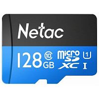 Карта памяти microSD 128Gb Netac P500 (80/10 MB/s)