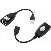 Кабель удлинитель по витой паре USB 2.0 VCOM (CU824) 45м