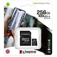 Карта памяти microSD 256Gb Kingston Canvas Select Plus (SDCS2/256GB)