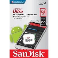 Карта памяти microSD 128GB SanDisk Ultra UHS-I (SDSQUNR-128G-GN6MN)