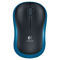 Мышь Logitech M185 Wireless Black-Blue USB