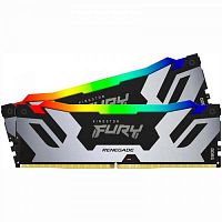 Оперативная память 32Gb (2x32Gb) 7200 Kingston FURY Renegade Silver RGB (KF572C38RSAK2-32)